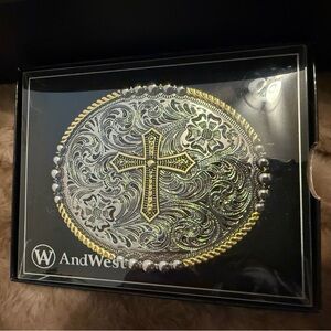 AndWest Bead And Rope Edge With Cross Buckle